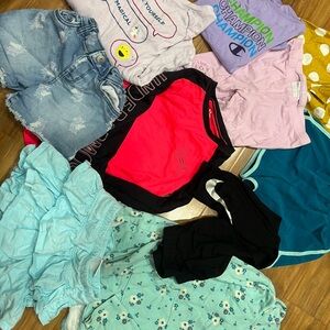 Size 5 clothing bundle -Nike leggings, under armour shirt, champion shirt etc